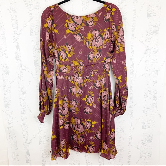 SALE FREE PEOPLE Morning Light Long-sleeve Dress - Picture 7 of 8